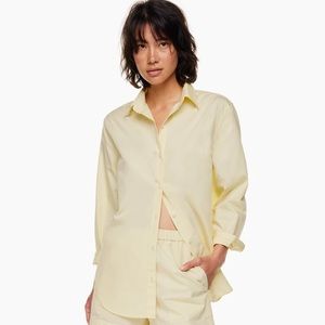nwt butter yellow sail shirt